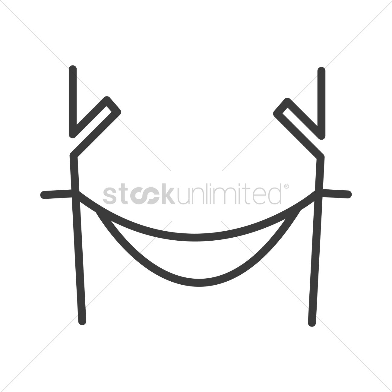 1300x1300 Hammock Vector Image