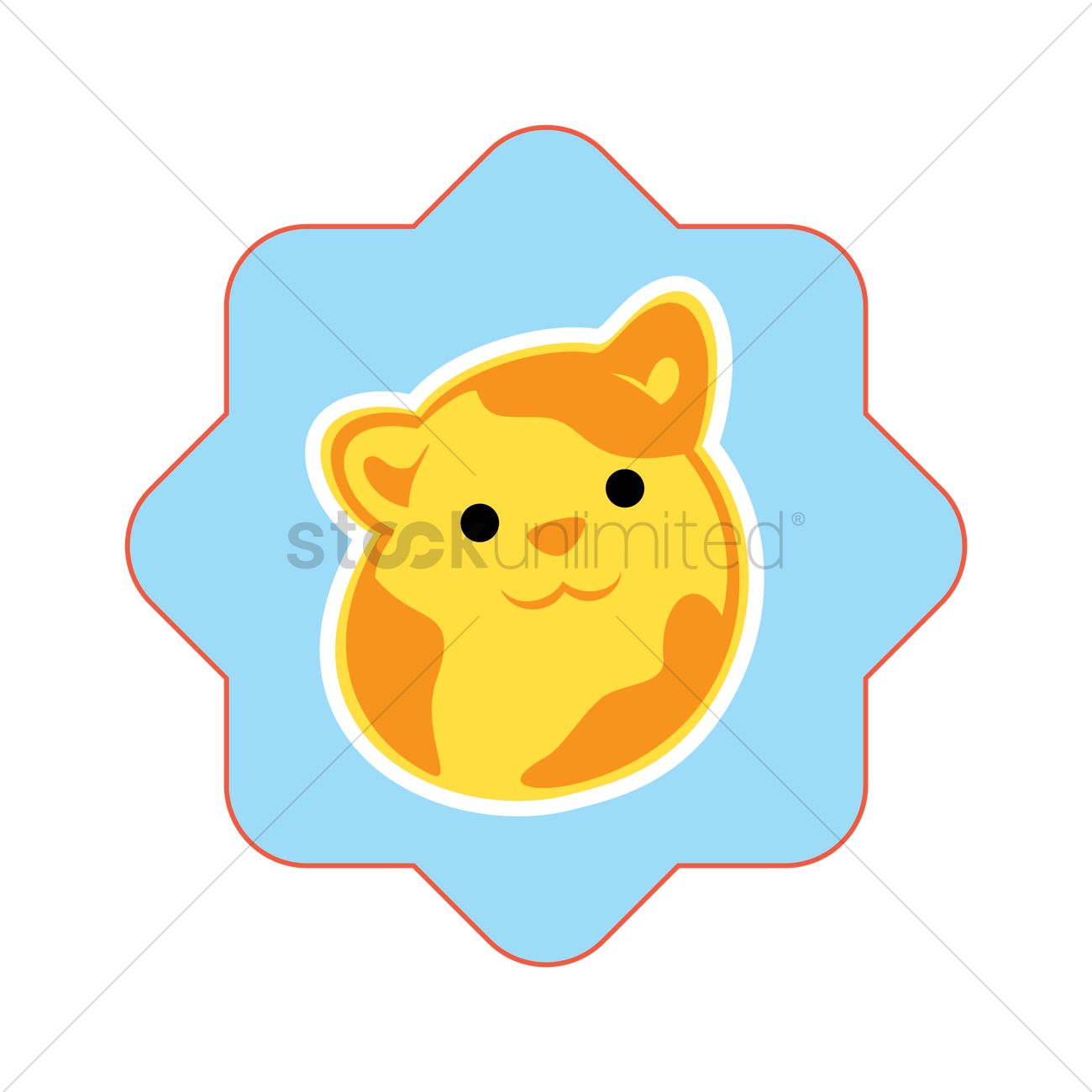 1300x1300 Free Hamster Vector Image