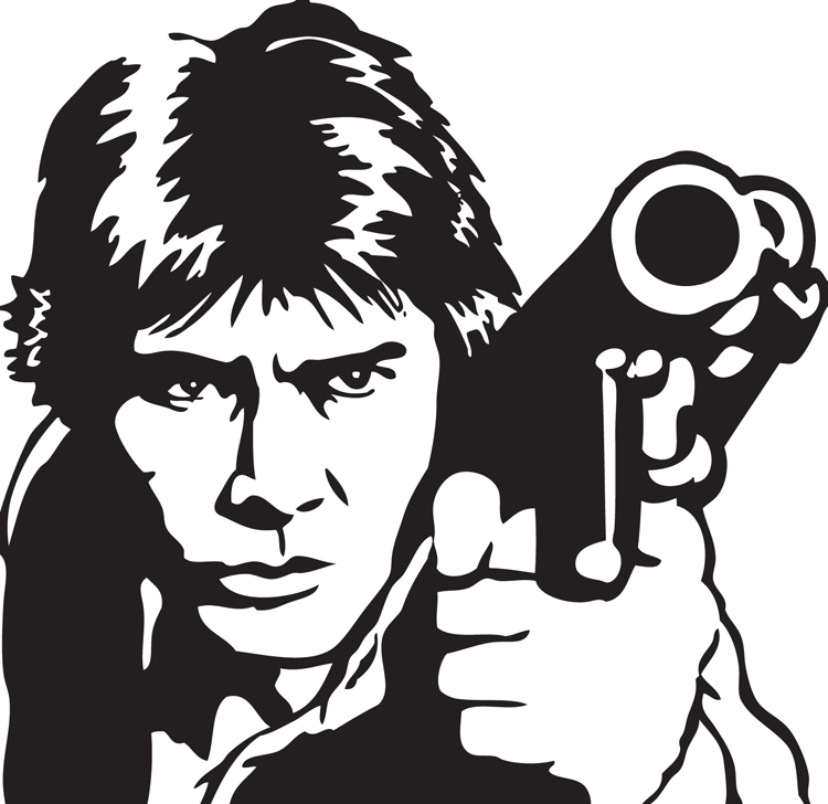 750x728 Han Solo Vector By Swaptrick