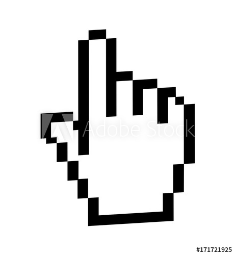 461x500 Hand Cursor Vector Illustration