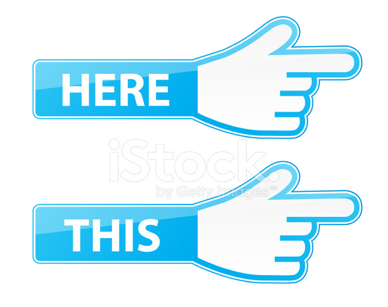 555x440 Mouse Hand Cursor Vector This Here Pointer Labels Stock Vector