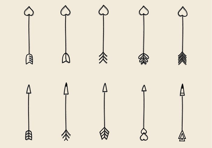700x490 Hand Drawn Arrow Free Vector Art