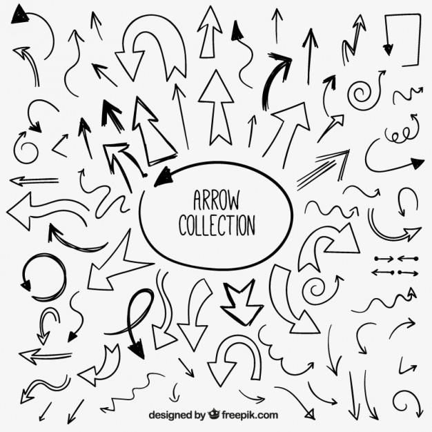 626x626 Set Of Hand Drawn Arrows Vector Free Download