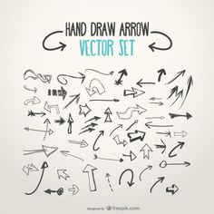 236x236 200 Hand Draw Arrow Vector Set From Freepik Drawn