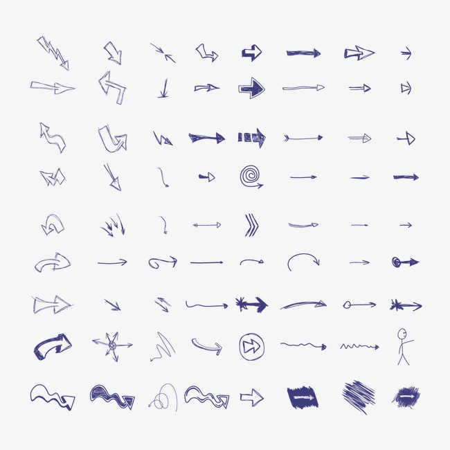 650x650 Vector Hand Drawn Arrows, Arrow, Hand Drawn Arrows, Vector Arrow
