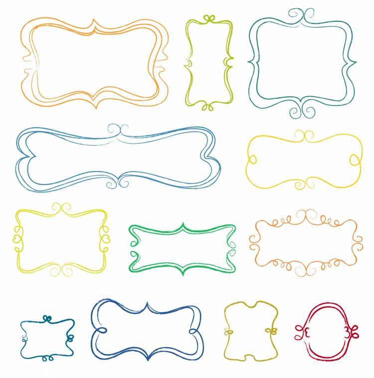 750x758 Hand Drawn Banners Free Vector 4vector