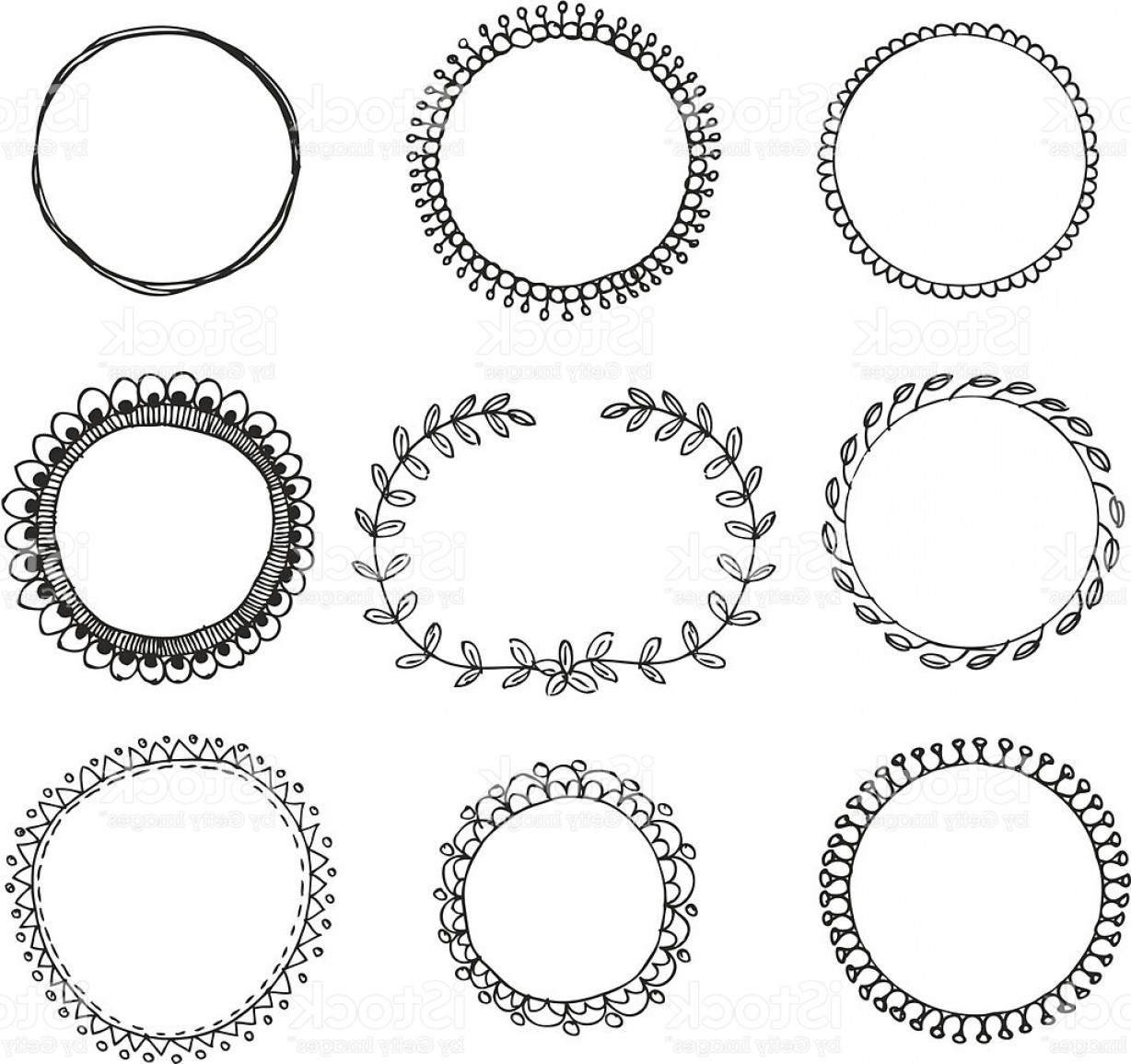 1228x1155 Hand Drawn Circle Frames Gm Arenawp