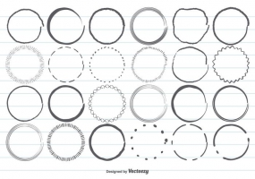 285x200 Hand Drawn Circles Free Vector Graphic Art Free Download (Found