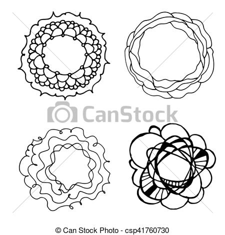 450x470 Simple Hand Drawn Doodle Circle Template. Simple Hand Drawn Circle