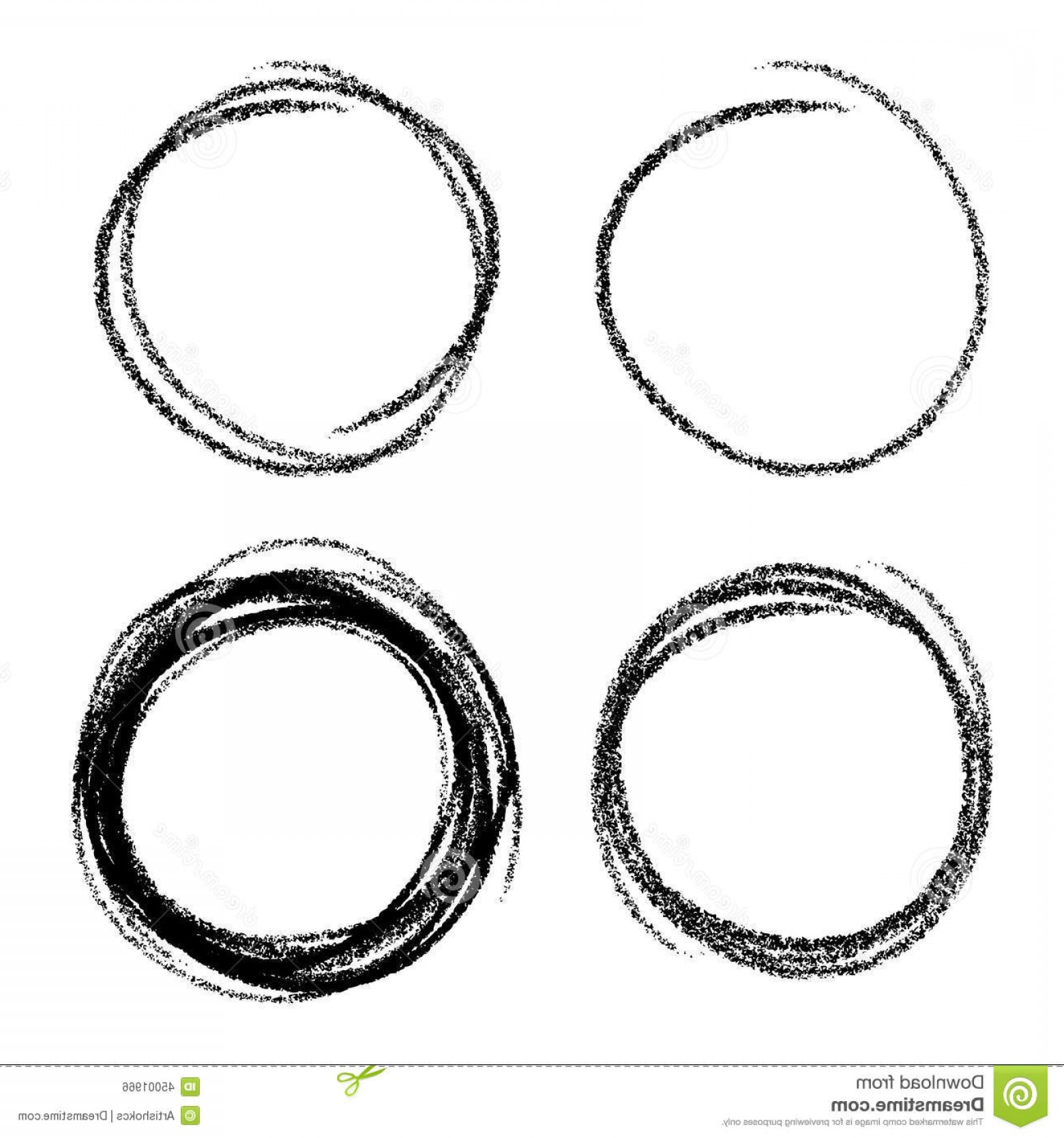 1560x1668 Stock Illustration Set Hand Drawn Scribble Circles Vector Design
