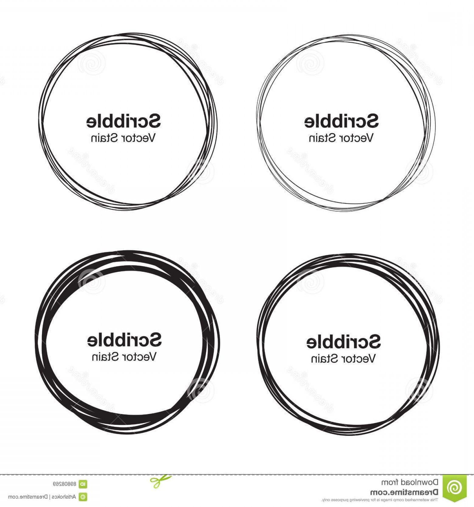 1560x1668 Stock Illustration Set Vector Hand Drawn Circles Using Sketch