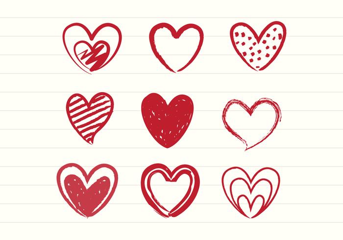700x490 Hand Drawn Heart Free Vector Art