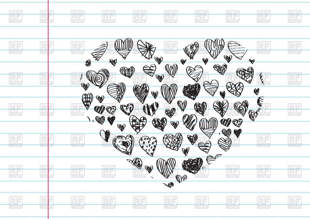 1200x848 Hand Drawn Heart Of Hearts Vector Image Vector Artwork Of Design