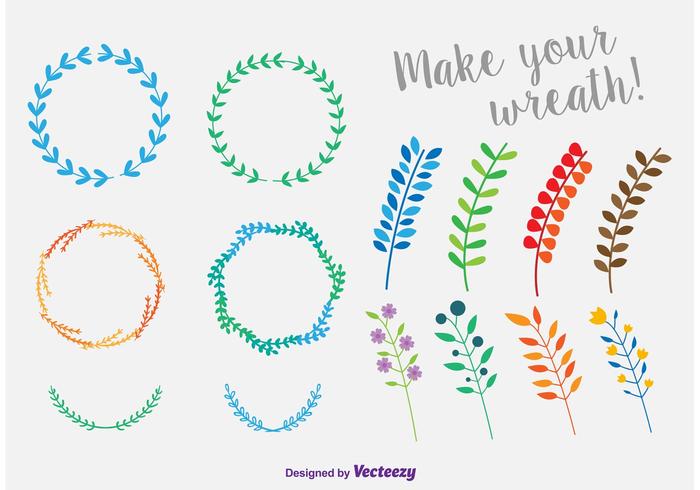 700x490 Hand Drawn Vector Laurels