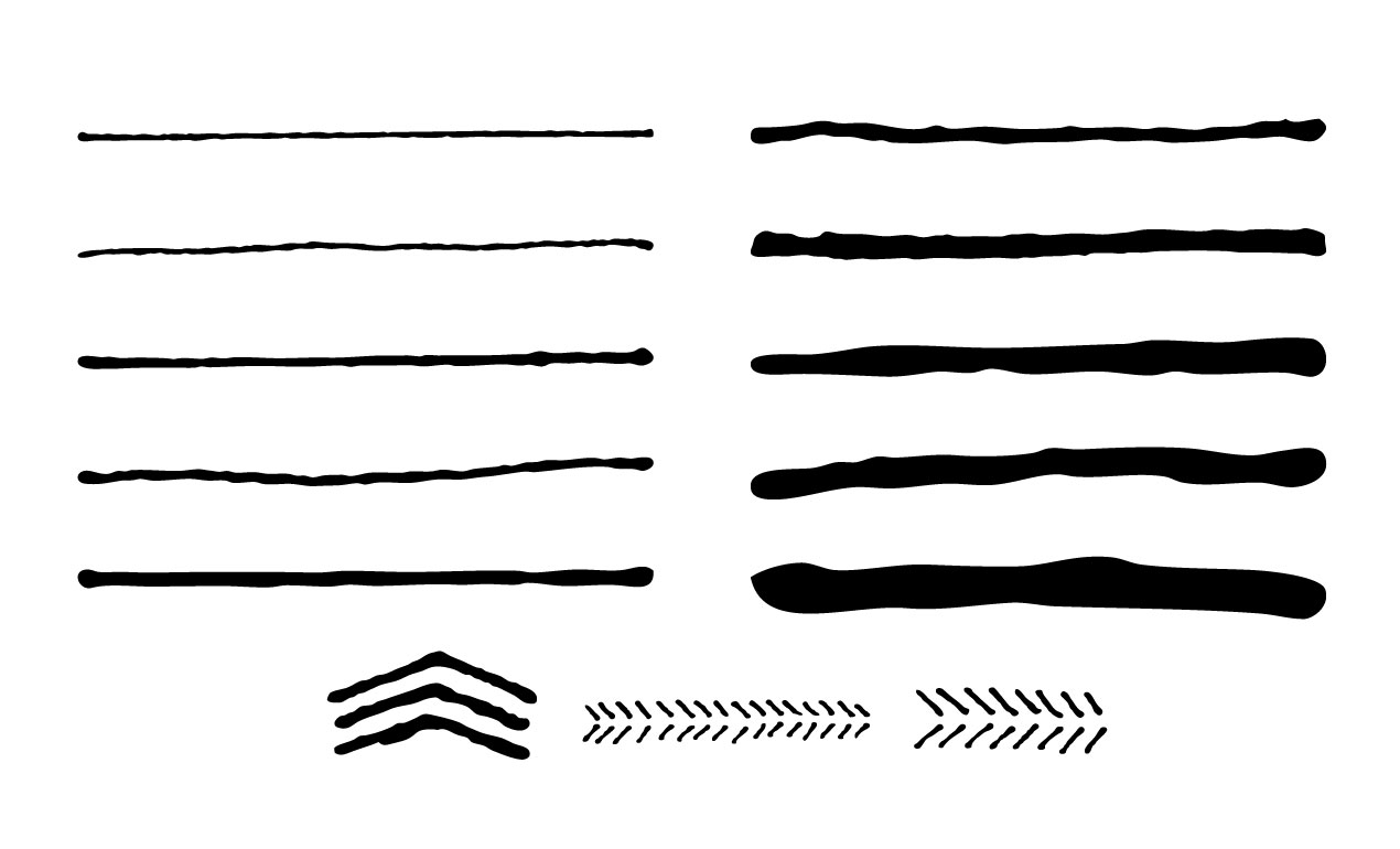 1270x770 Hand Drawn Vector Brushes For Adobe Illustrator