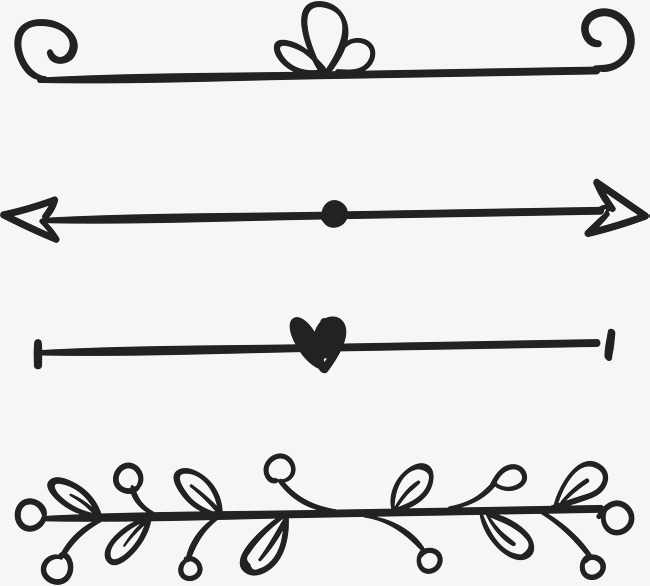 650x586 Love Leaves Decorate The Parting Line, Vector Png, Parting Line