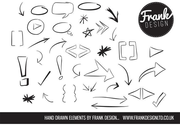 700x490 Hand Drawn Vector Elements Free Vector Art