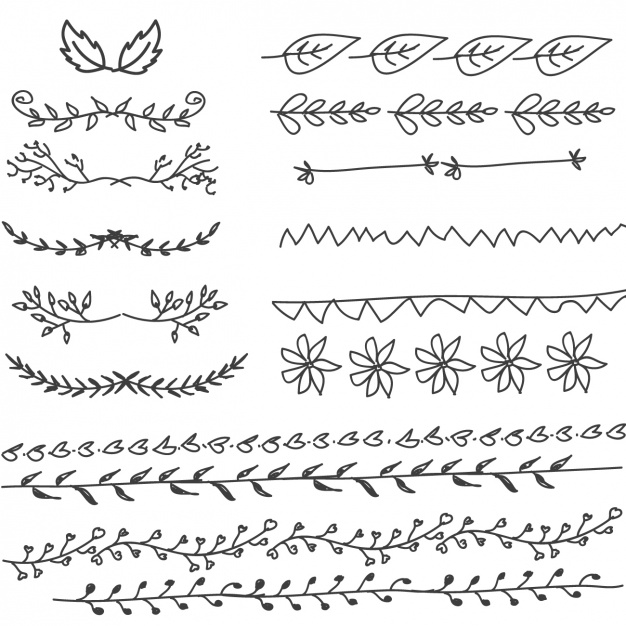 626x626 Hand Drawn Decorative Elements Vector Free Download