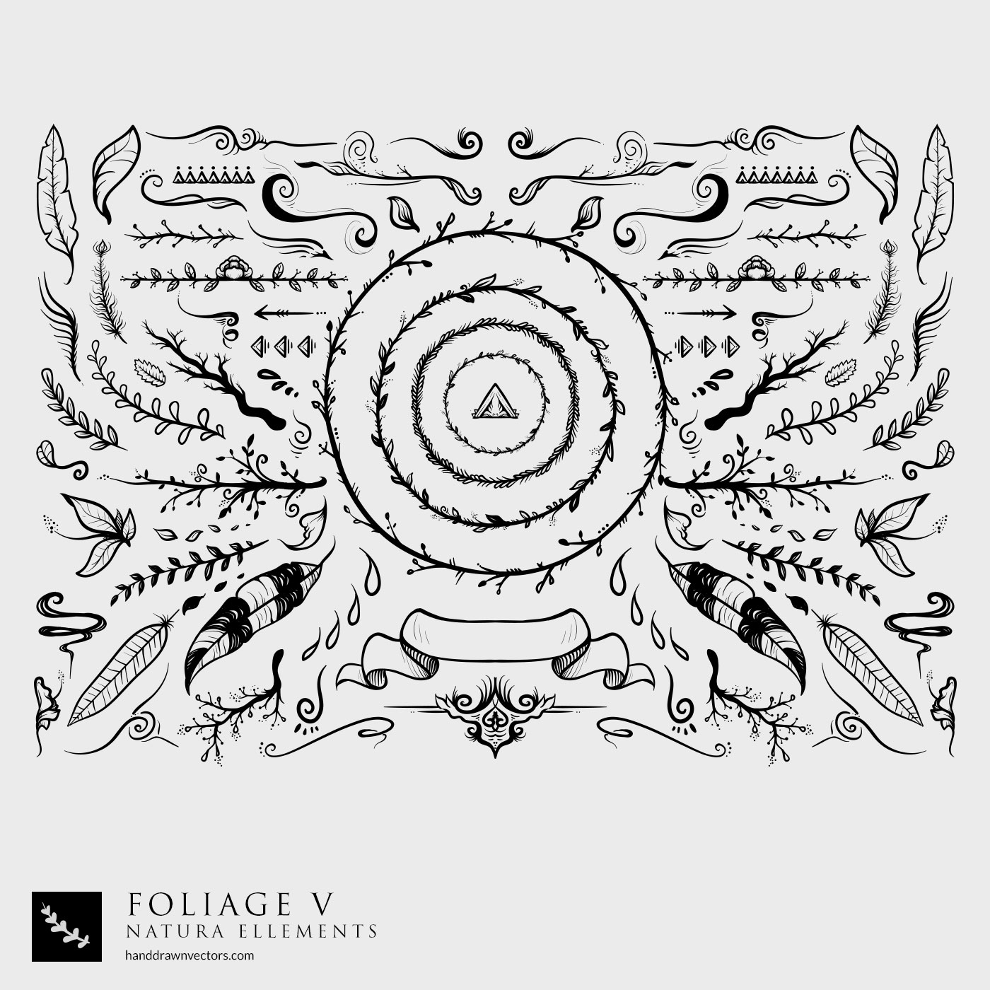 1400x1400 Hand Sketched Elements Pack 5
