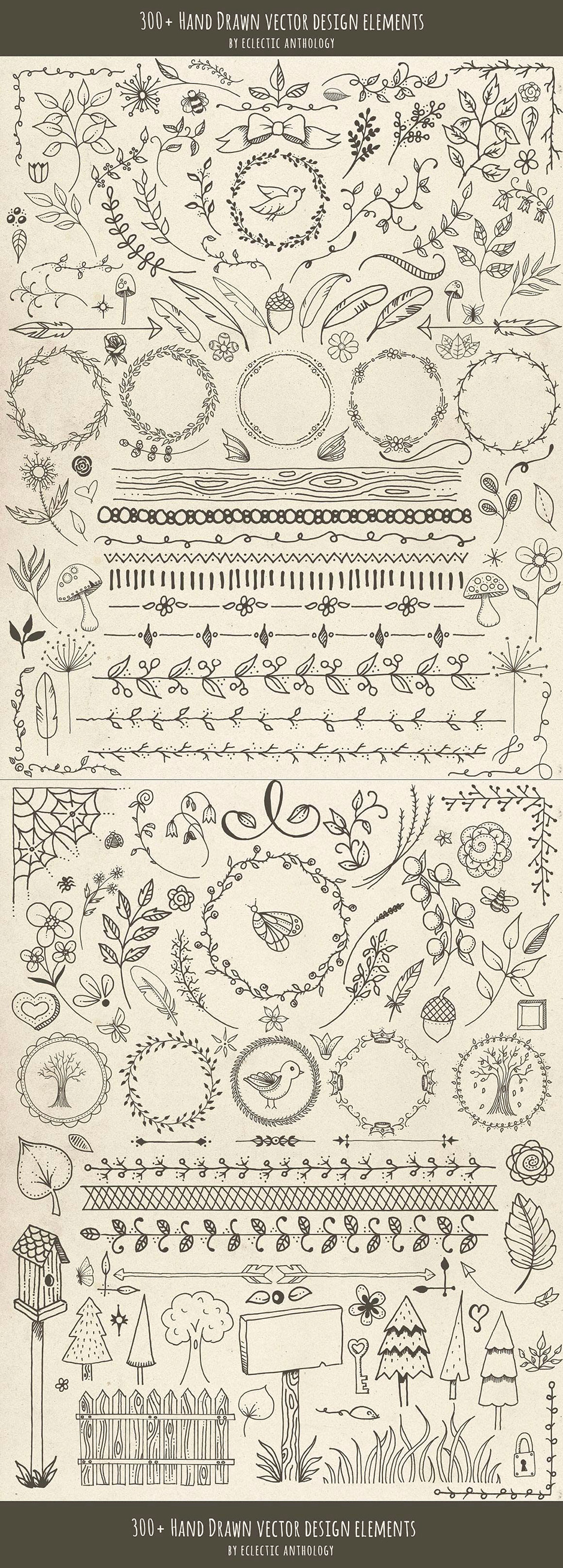 940x2618 Hand Drawn Vector Design Elements