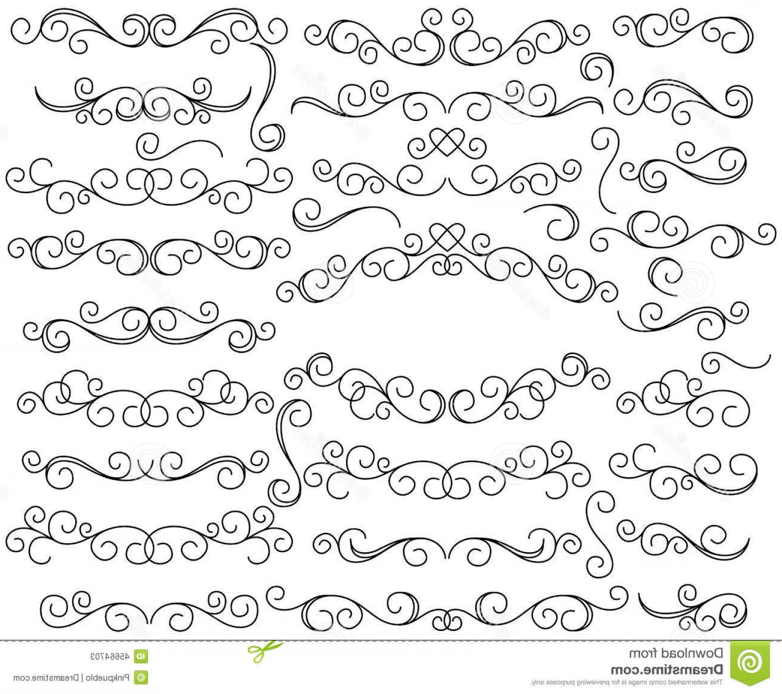1560x1384 Stock Illustration Doodle Style Hand Drawn Vector Flourishes Frame