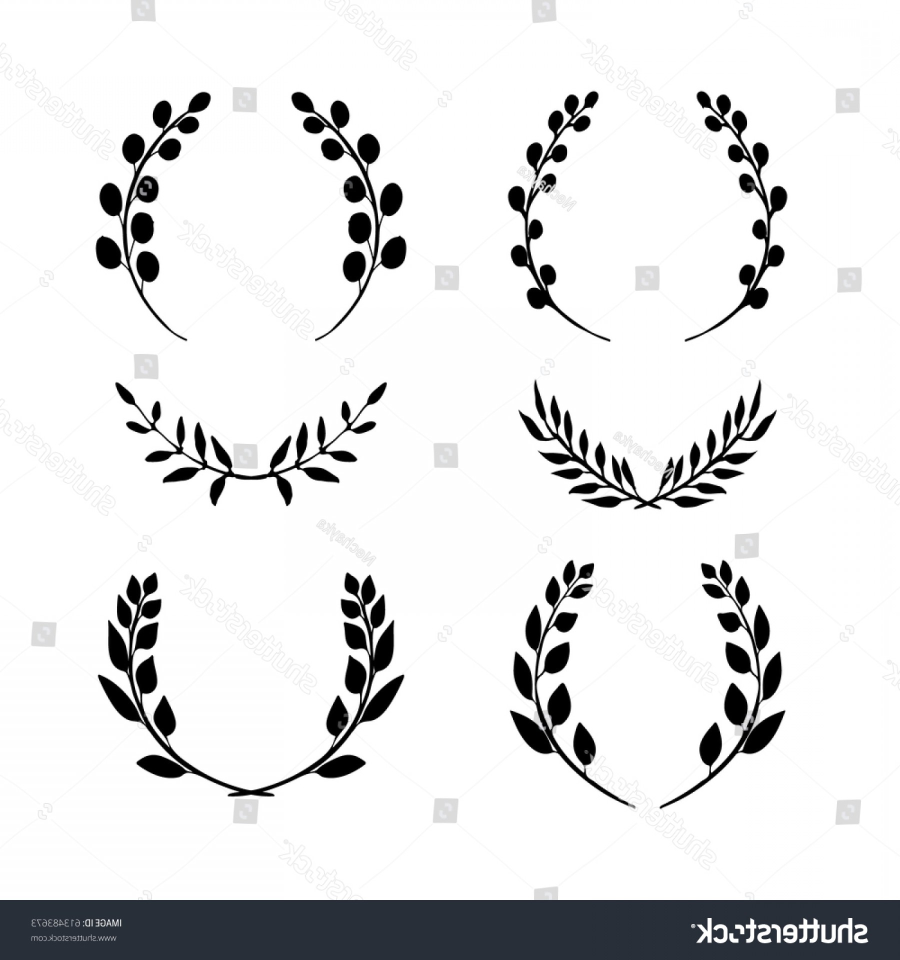 1800x1920 Hand Drawn Collection Laurel Wreaths Vector Arenawp