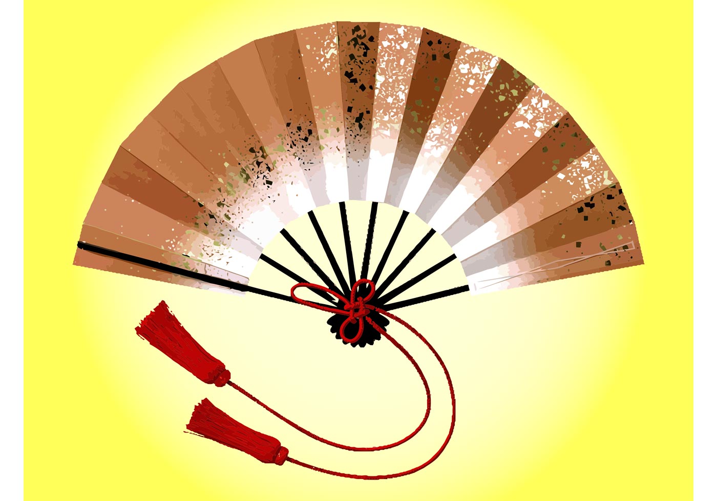 1400x980 Hand Fan Free Vector Art