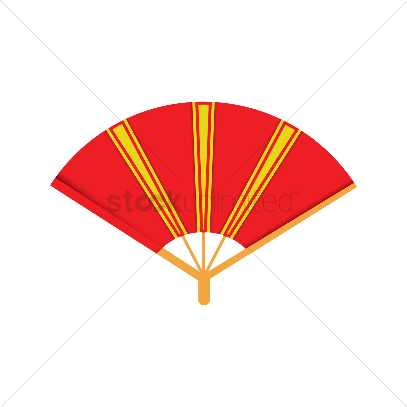 1300x1300 Hand Fan Vector Image