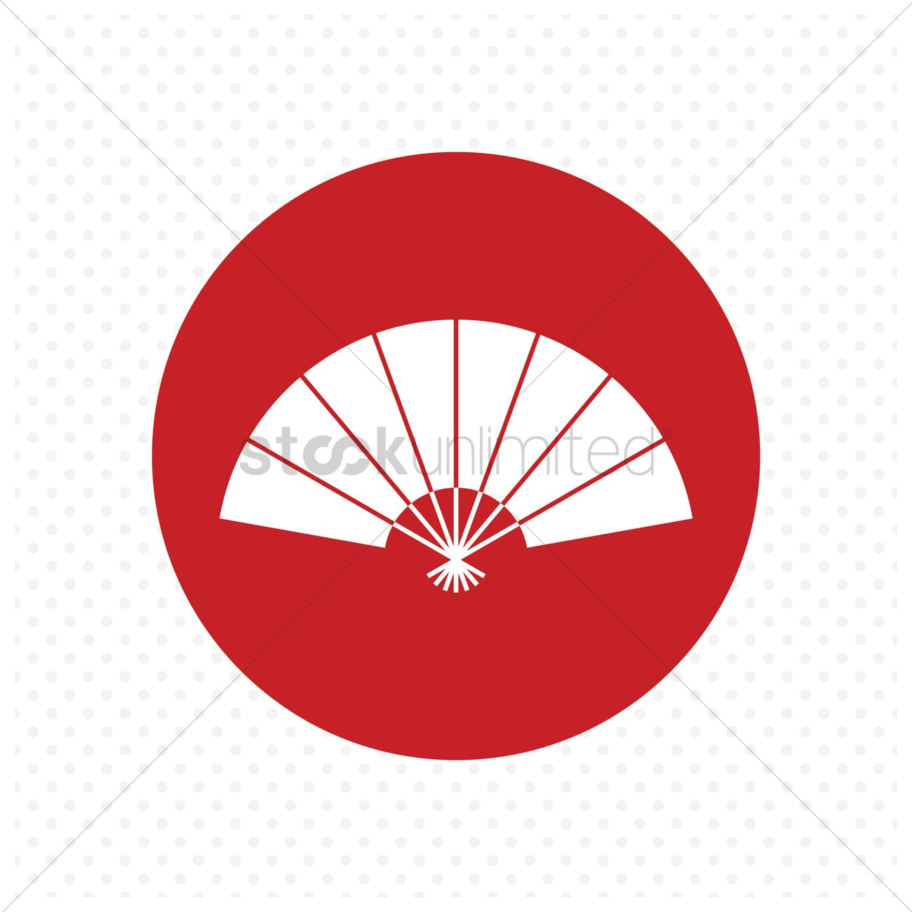 1300x1300 Hand Fan Vector Image