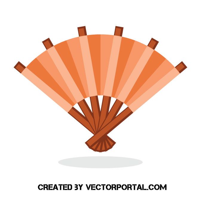 660x660 Hand Fan Vector Image Various Vectors