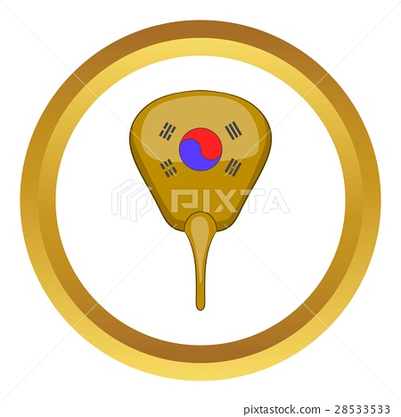 450x468 Korean Hand Fan Vector Icon