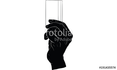 500x300 Hand Holding Credit Card Vector Stock Image And Royalty Free