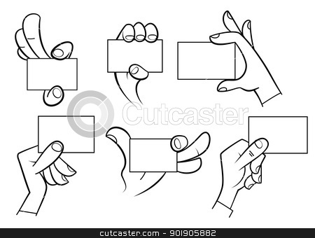 Hand Holding Card Vector at GetDrawings | Free download