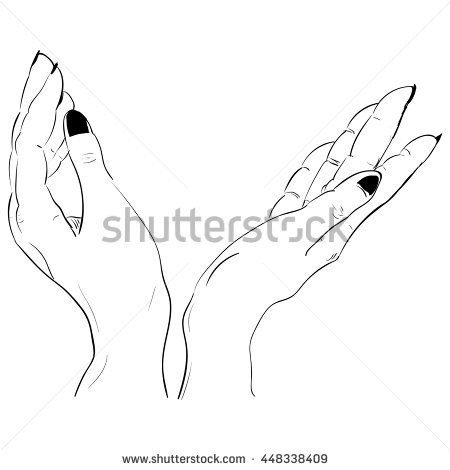 450x470 Collection Of Drawing Of A Hand Holding Something High