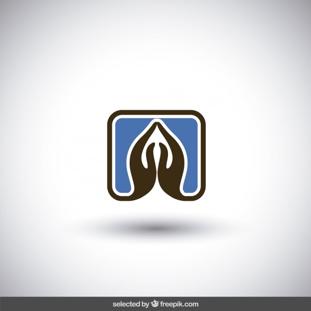 626x626 Praying Hands Logo Vector Free Download