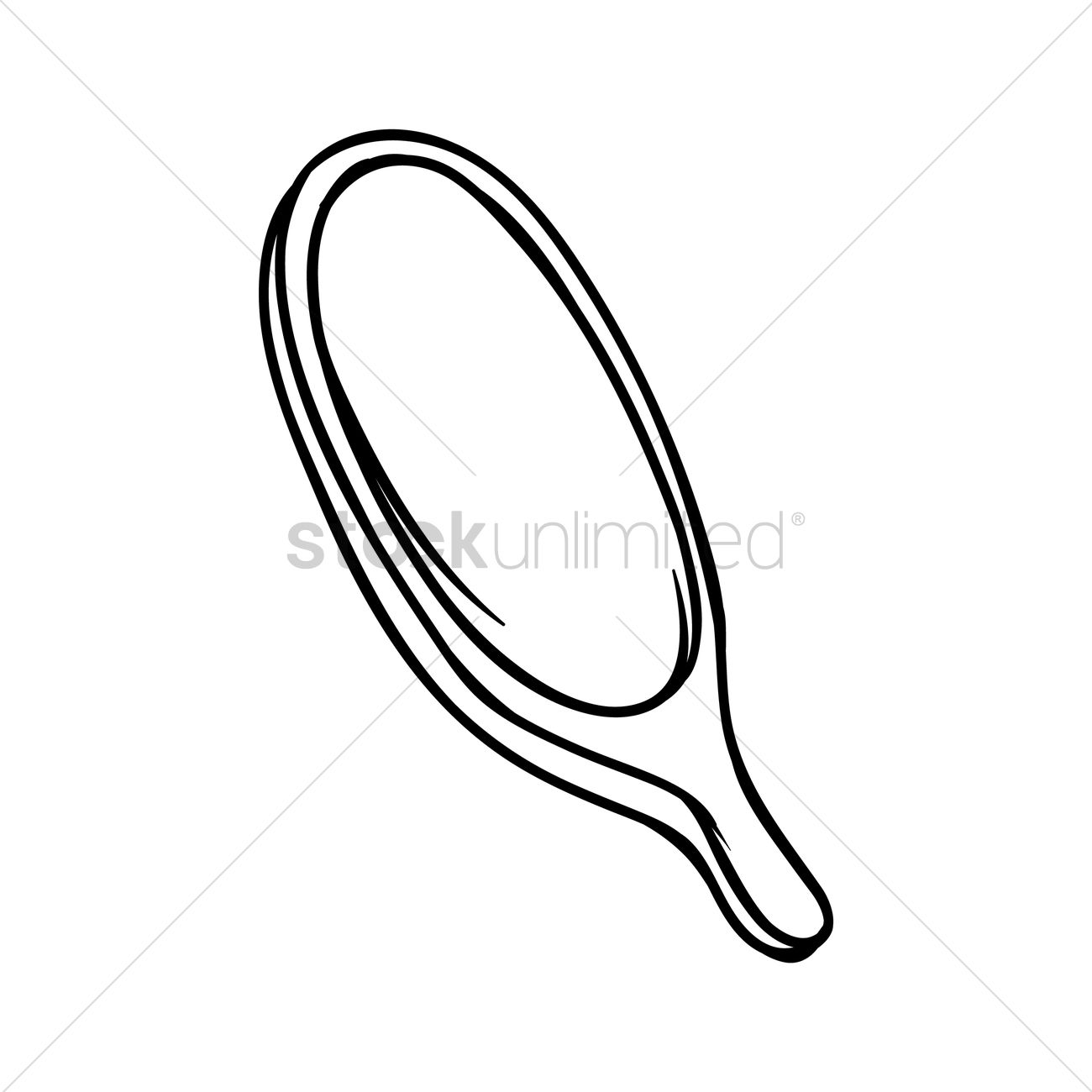 1300x1300 Hand Mirror Vector Image