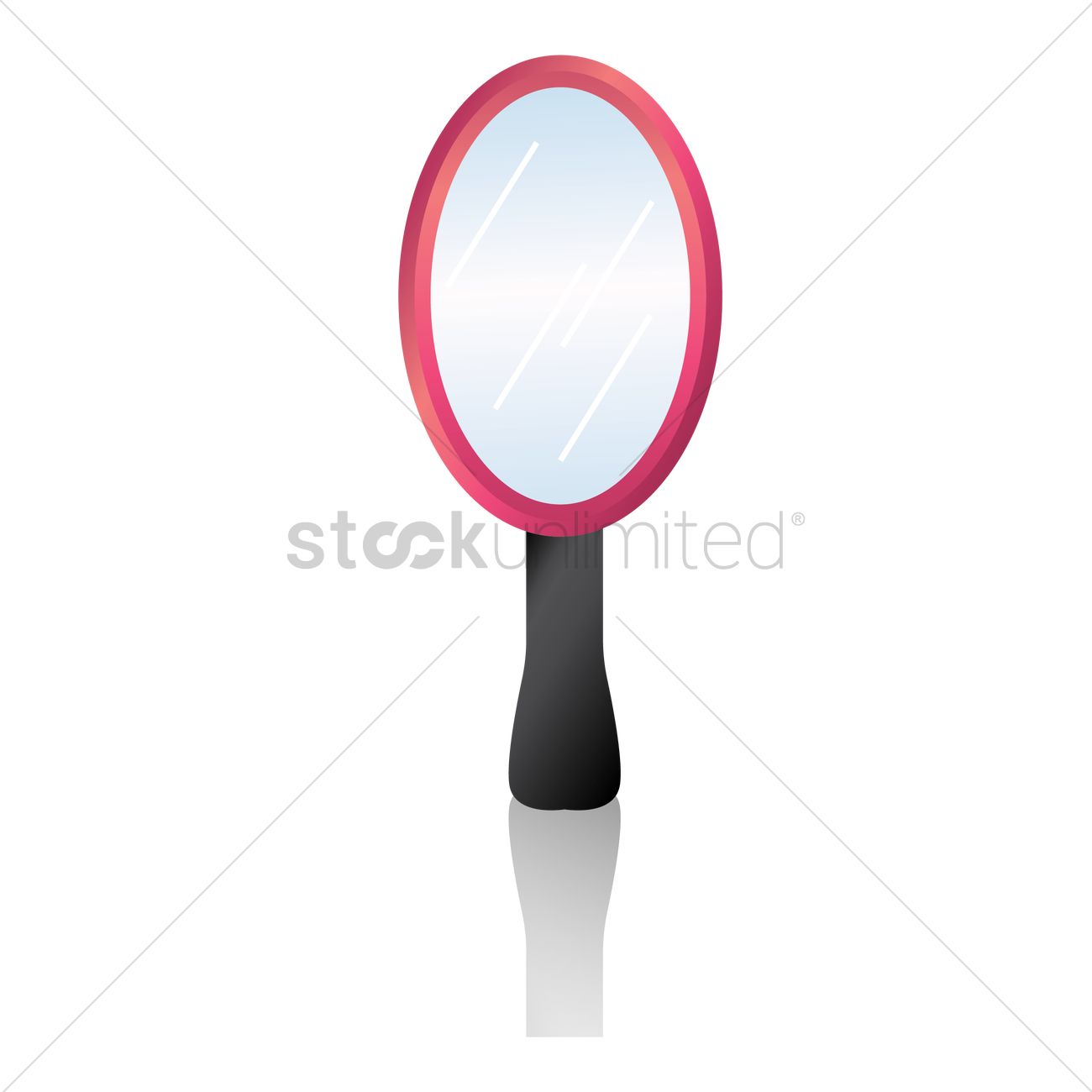 1300x1300 Hand Mirror Vector Image