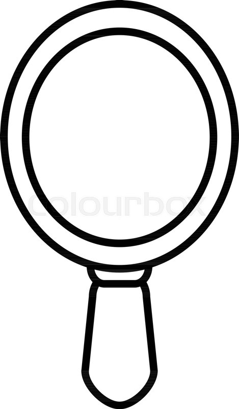 469x800 Hand Mirror Icon. Outline Illustration Of Hand Mirror Vector Icon