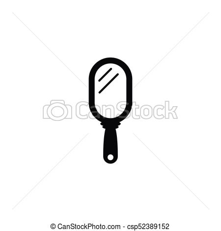 450x470 Isolated Peeper Icon. Hand Mirror Vector Element Can Be Used For