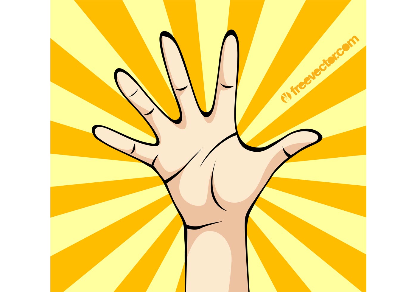 1400x980 Hand Palm Vector