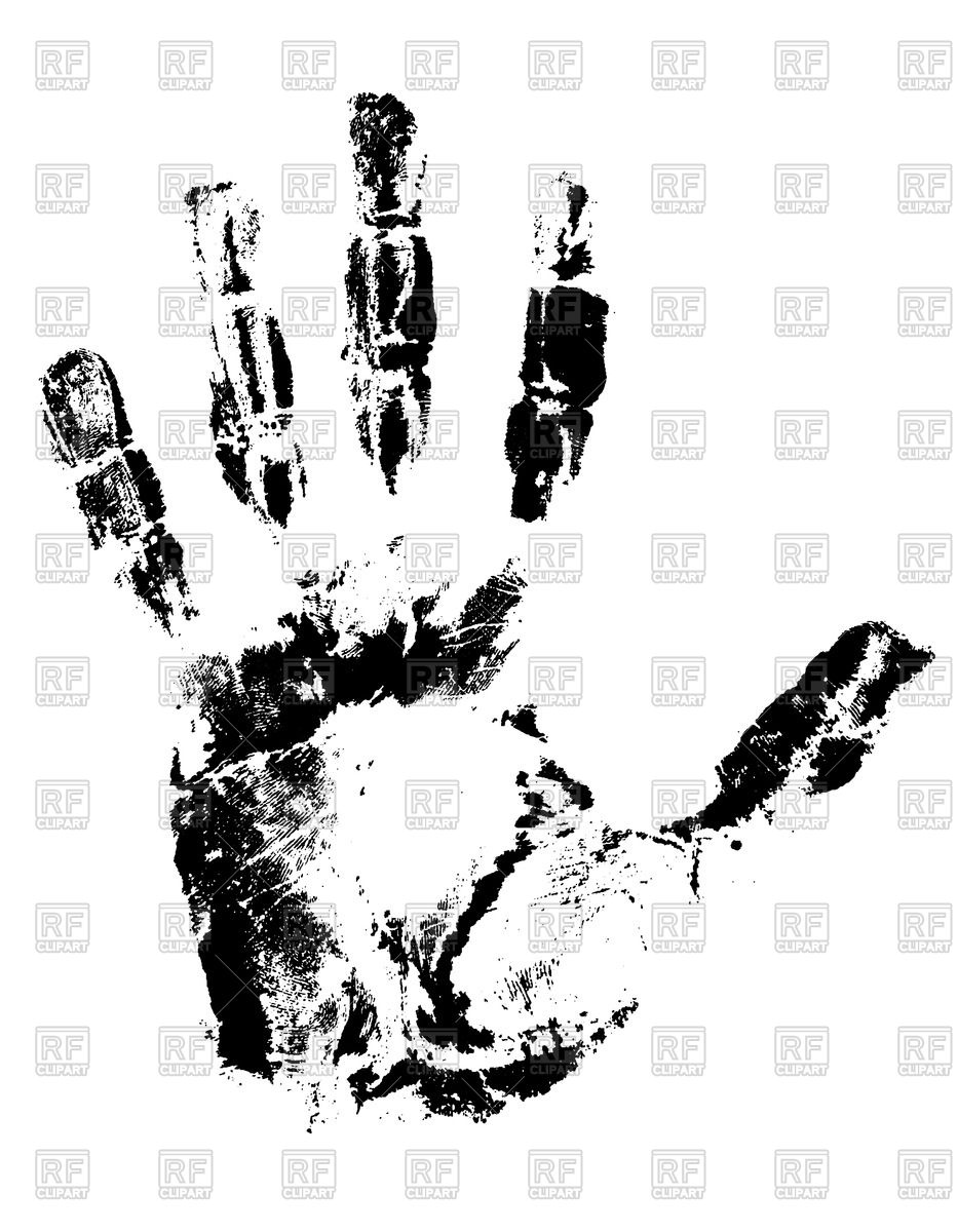 Hand Print Vector