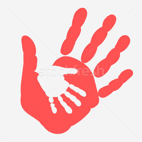 600x600 Handprint Stock Vectors, Illustrations And Cliparts Stockfresh