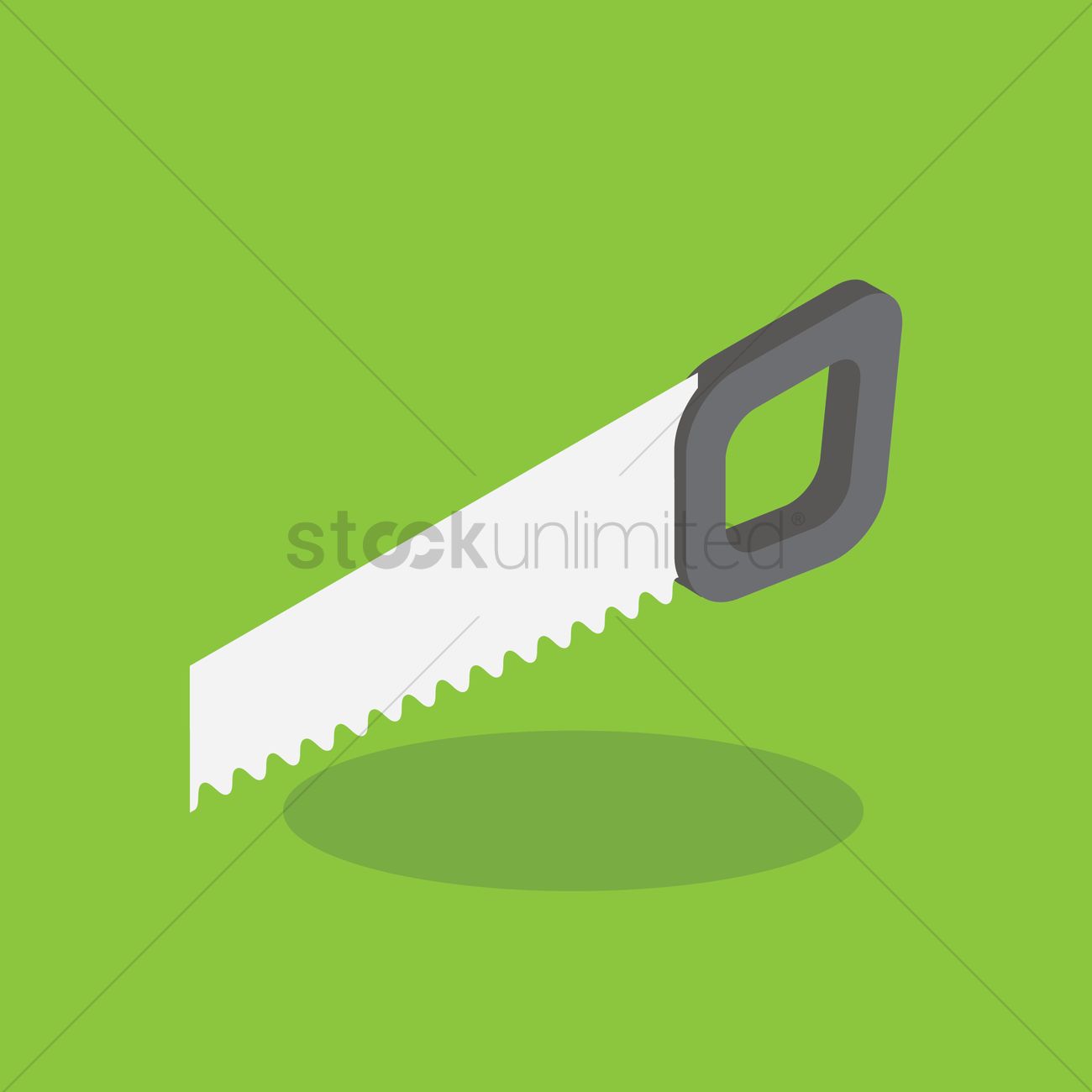 1300x1300 Hand Saw Vector Image