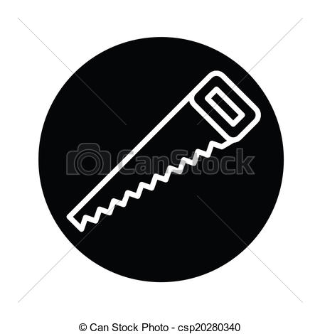 450x470 Image Of Hand Saw Icon Vector Isolated On Background .