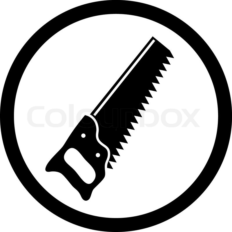 800x800 Vector Icon Of Hand Saw Stock Vector Colourbox