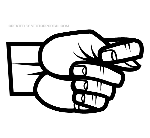 600x550 Hand Fig Sign Gesture Vector Clip Art 123freevectors
