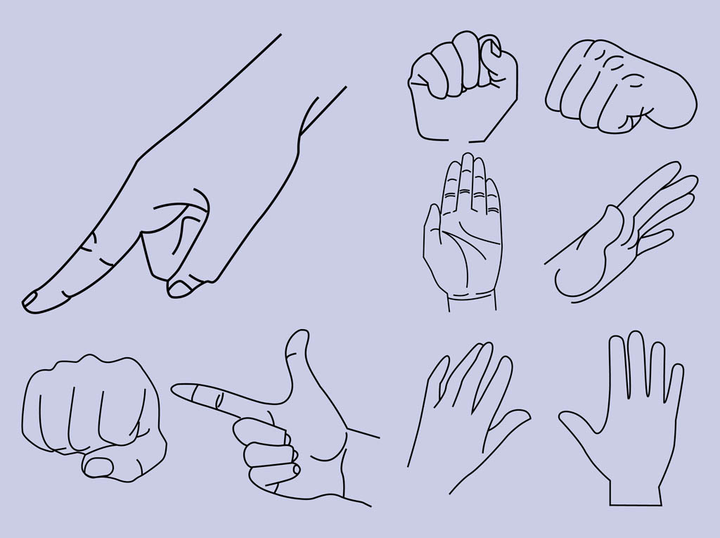 1024x765 Hand Gestures Vector Art Amp Graphics