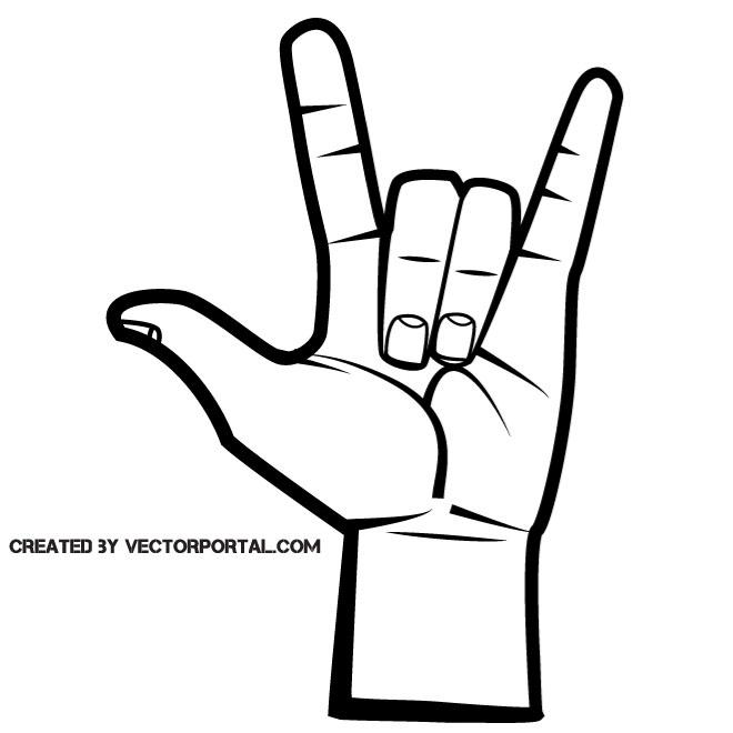 660x660 Hand Gesture Devil Sign