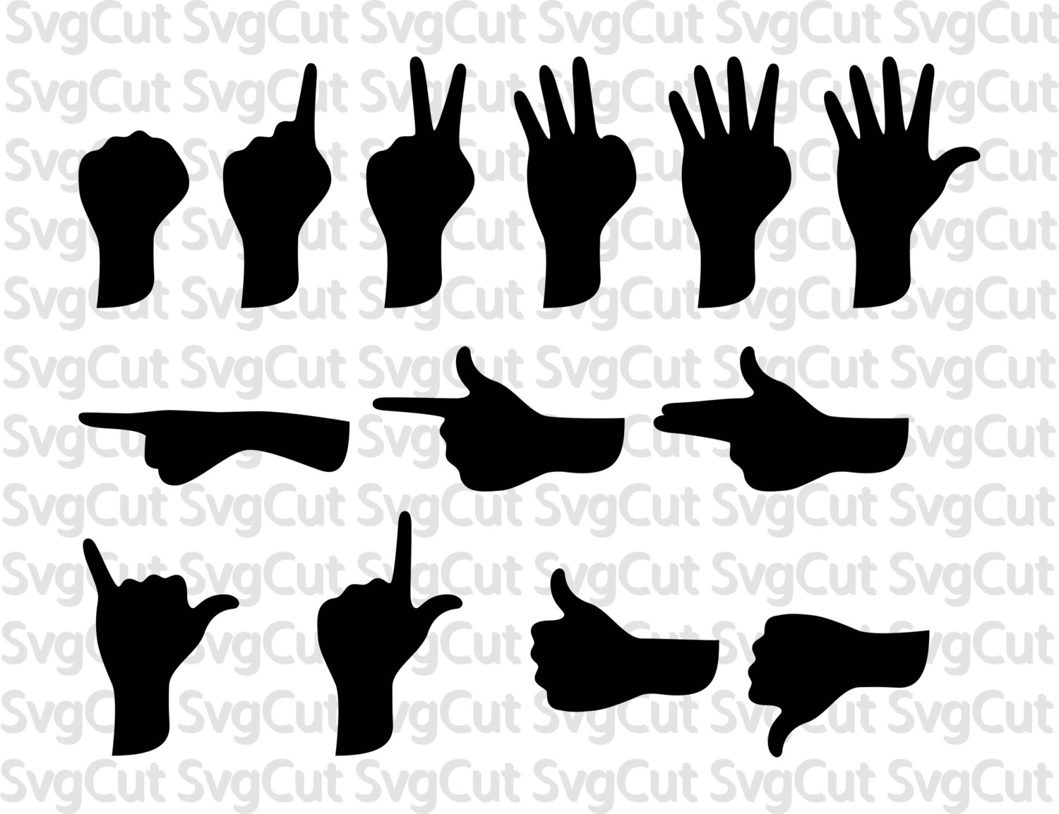 1500x1154 Hands Svg Hand Gesture Hand Signs Monogramsmonogram Etsy