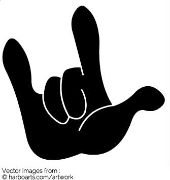 335x355 Download Rock Hand Sign